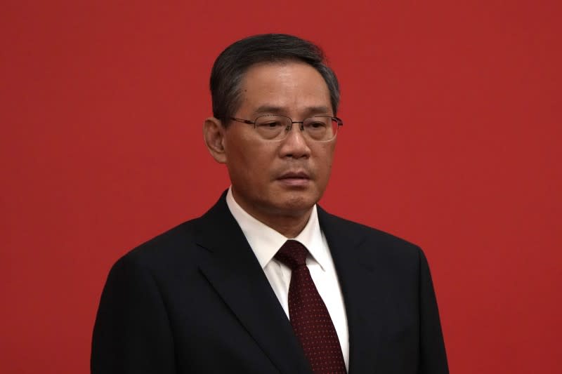 2022年10月23日，中共二十大一中全會，最新一屆政治局常委亮相，李強。（AP）