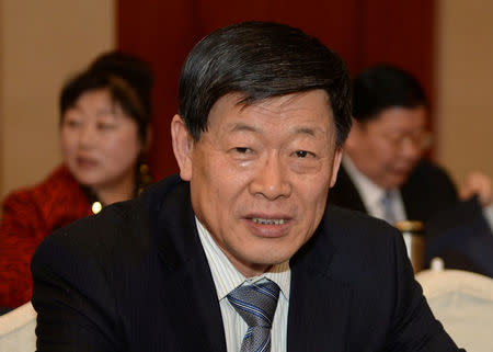 Zhang Shiping of Weiqiao attends a meeting in Beijing, March 5, 2014. REUTERS/Stringer