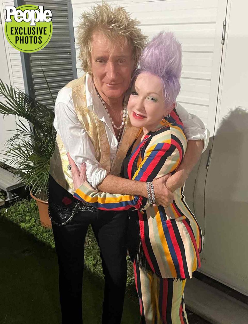 Courtesy of Cyndi Lauper Rod Stewart and Cyndi Lauper