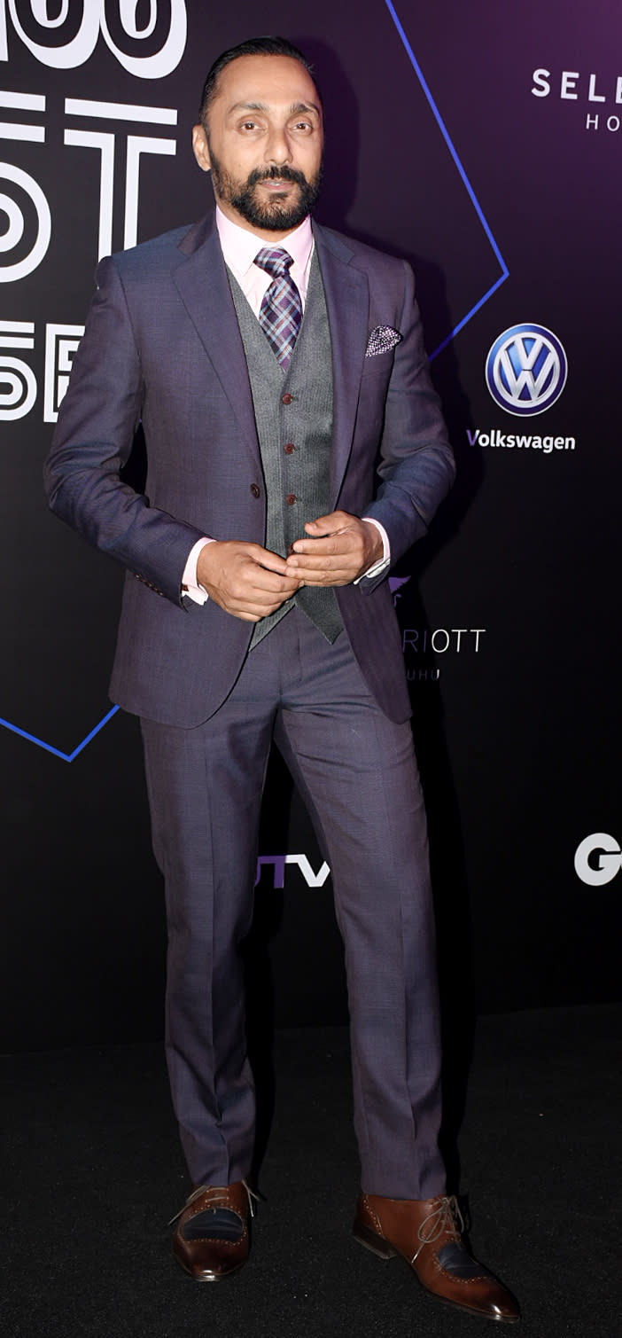 Rahul Bose graced the red carpet in a Raymond attire.