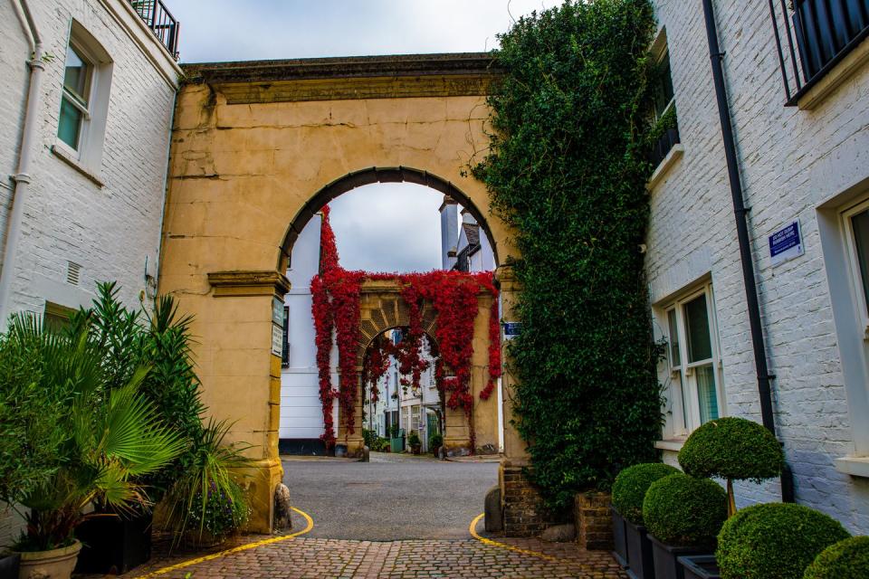 autumnal beauty of kynance mews, london, united kingdom