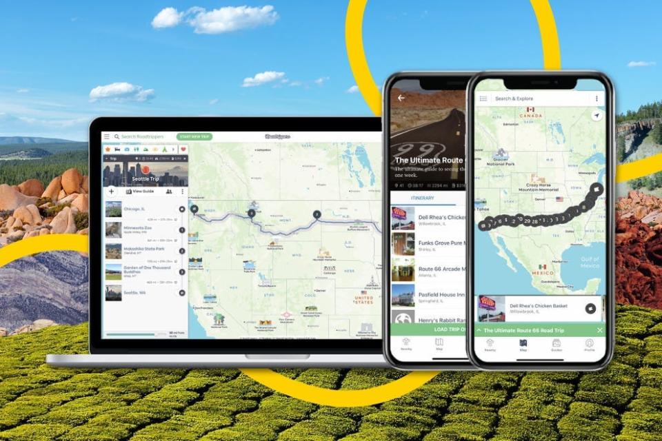 Plan and go on the ultimate road trip with the Roadtrippers Plus App