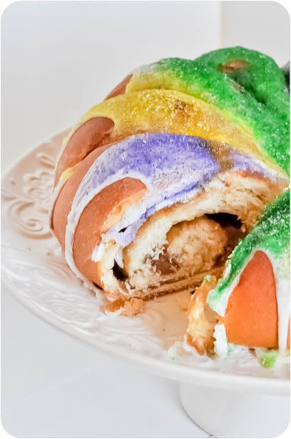 <strong>Get the <a href="http://lemon-sugar.com/2013/02/king-cake-filled-two-ways.html/" target="_blank">King Cake Filled Two Ways recipe</a> from Lemon Sugar</strong>