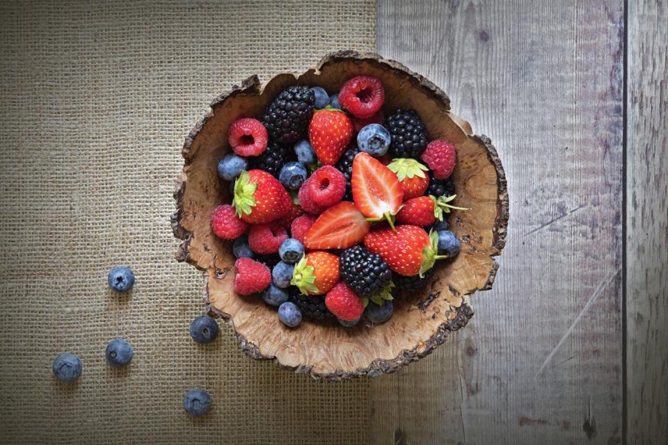 <p>Berries contain antioxidants, vitamins, and minerals that can help manage inflammation, says Blatner. They also encourage the body’s natural detoxification process, King adds, which is essential for period pain relief. Serve them up with a side of dark chocolate, which will also bring some antioxidants to the plate and make dessert complete.</p>