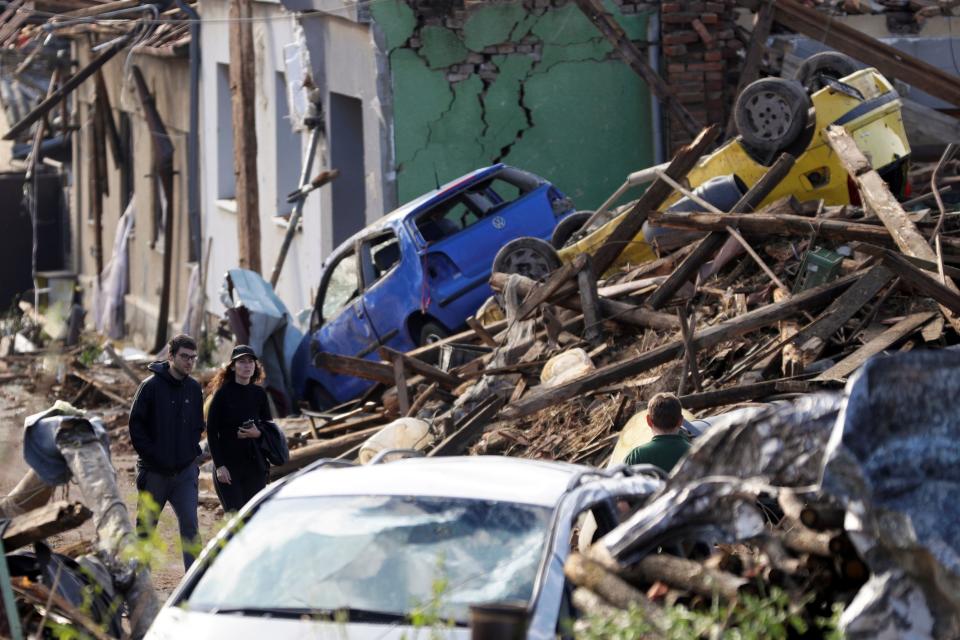 Aftermath of rare tornado in Czech Republic (REUTERS)