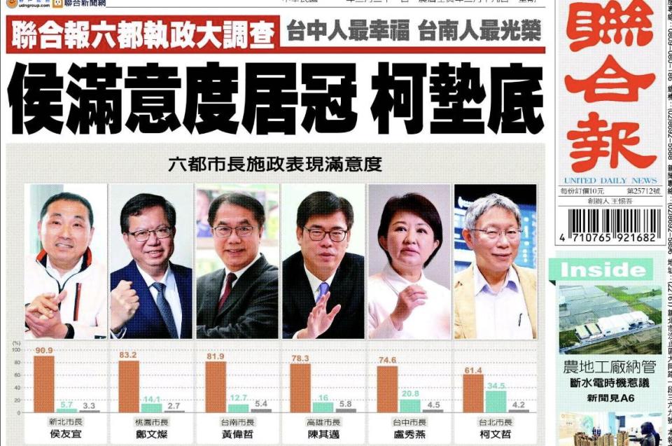 陳其邁滿意度超越6成，國民黨在高雄看不到民進黨車尾燈？