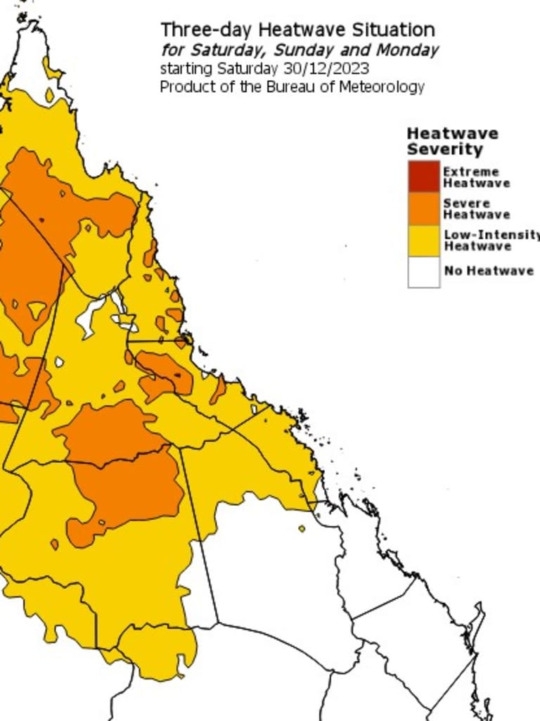 A heat wave warning issued for the north of Queensland has been issued for three-days. Photo: Bureau of Meteorology