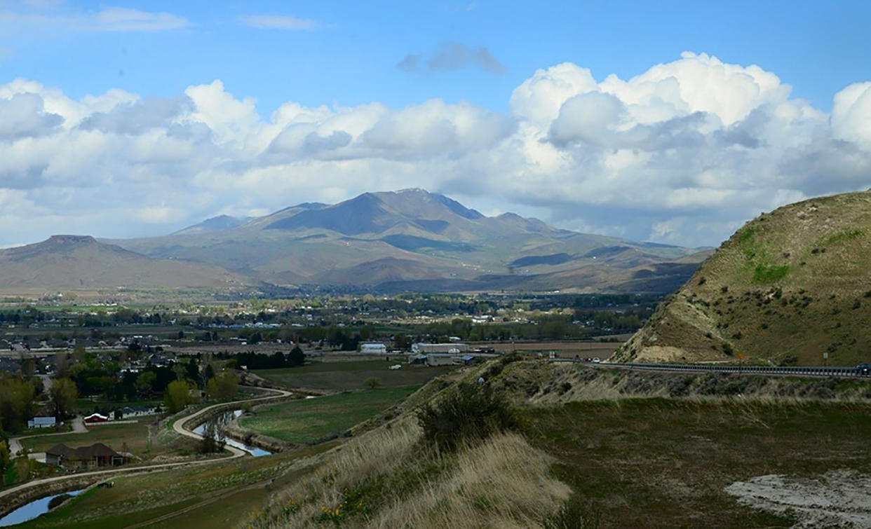 Since the 1930s, Big Butte and Little Butte have been known as Squaw Butte. The U.S. Department of the Interior plans to remove the name, considered a racial slur by Native Americans, with a non-offensive name. The view is looking north from Freezeout Hill south of Emmett, Idaho. (John Sowell/Idaho Statesman/Tribune News Service via Getty Images)