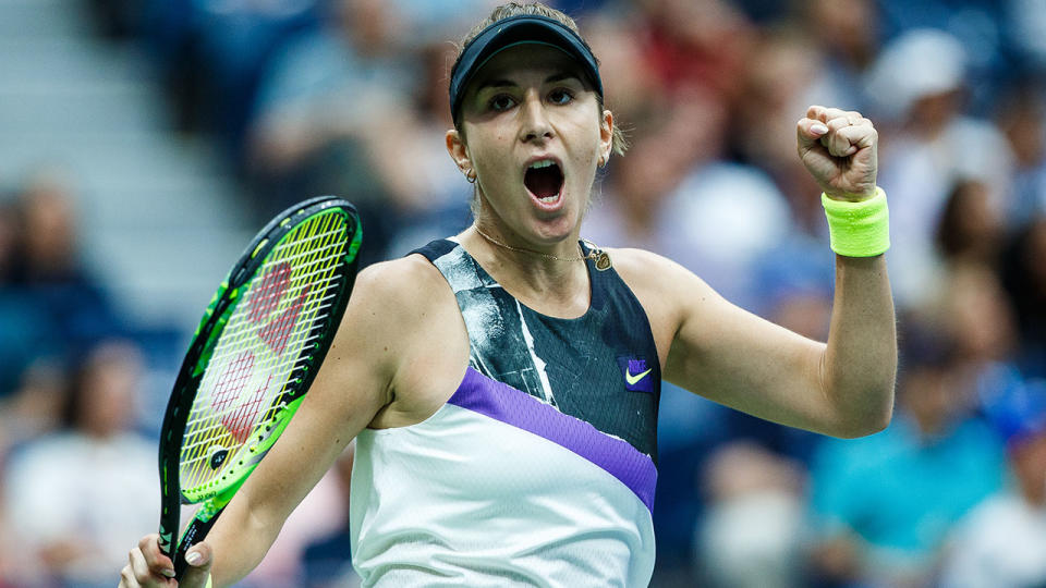 Belinda Bencic, pictured here during her win over Naomi Osaka.