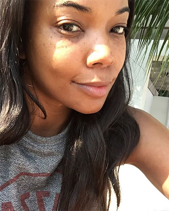 Gabrielle Union Has Mastered the Flawless Makeup-Free Selfie: Steal Her 5 Clock-Stopping Tricks