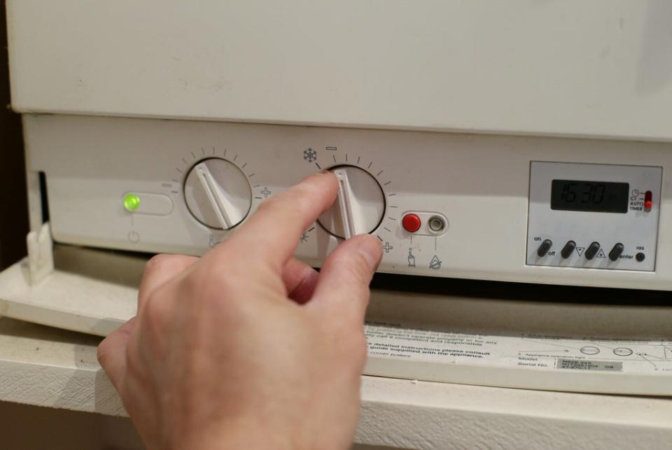 The control panel of a gas combination boiler (Yui Mok/PA) (PA Archive)