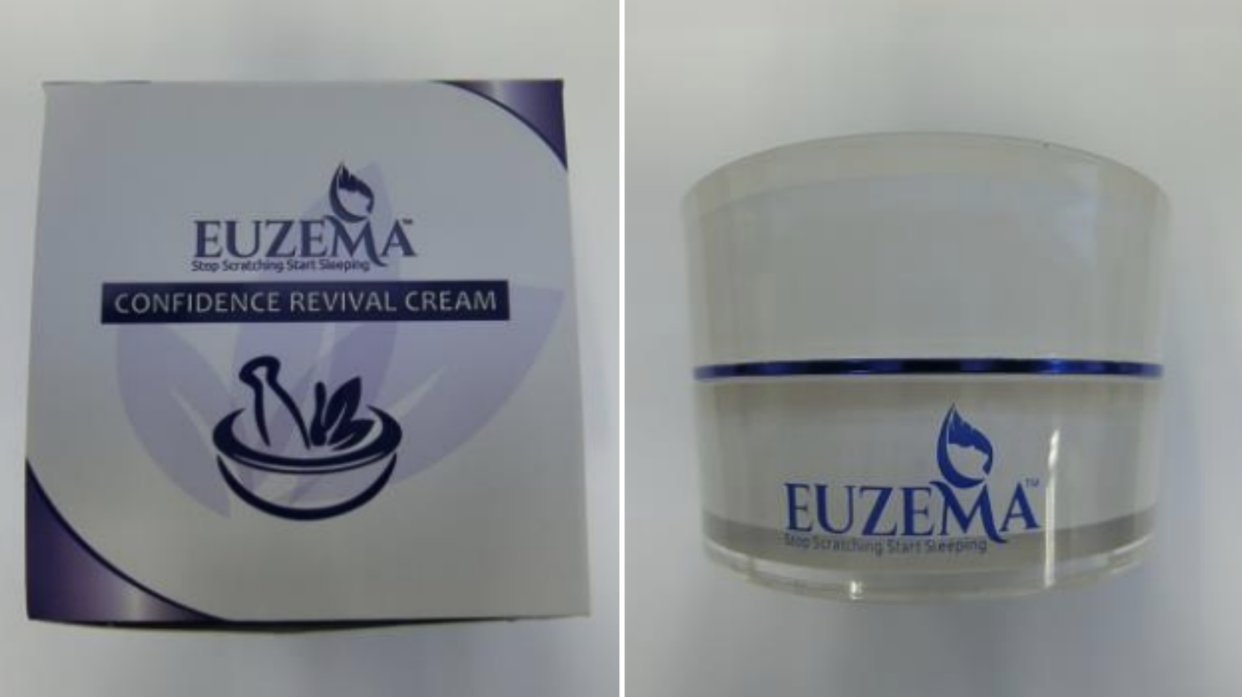 ‘EUZEMA Confidence Revival Cream’ that was found to contain arsenic over 430 times of allowed limits after investigation: HSA 