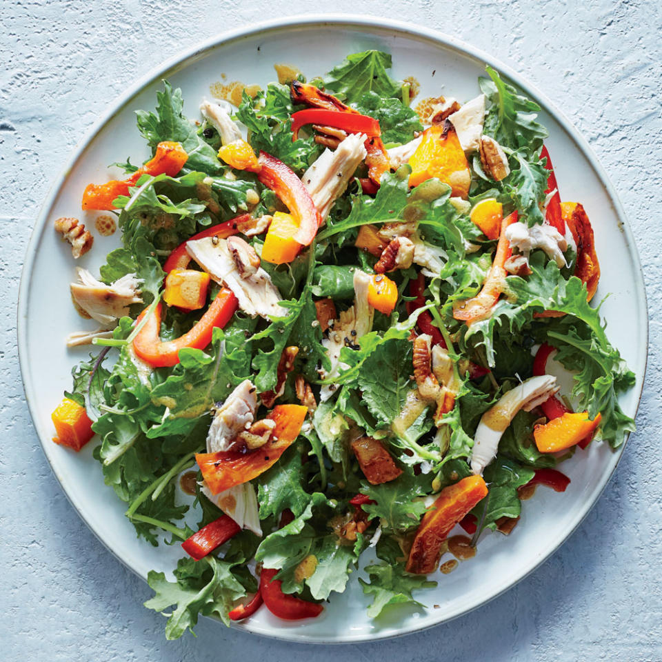 Baby Kale, Butternut, and Chicken Salad