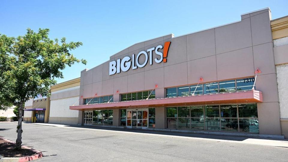 The Big Lots store on Blackstone Avenue near River Park in north Fresno on Wednesday, July 17, 2024. The discount retailer plans to shut down 35 to 40 stores this year due to financial constraints and total of six stores in the Sacramento region are on the list