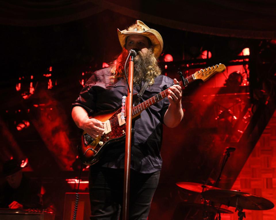 Chris Stapleton performs for a nearly sold-out crowd at Wells Fargo Arena on June 22, 2023.