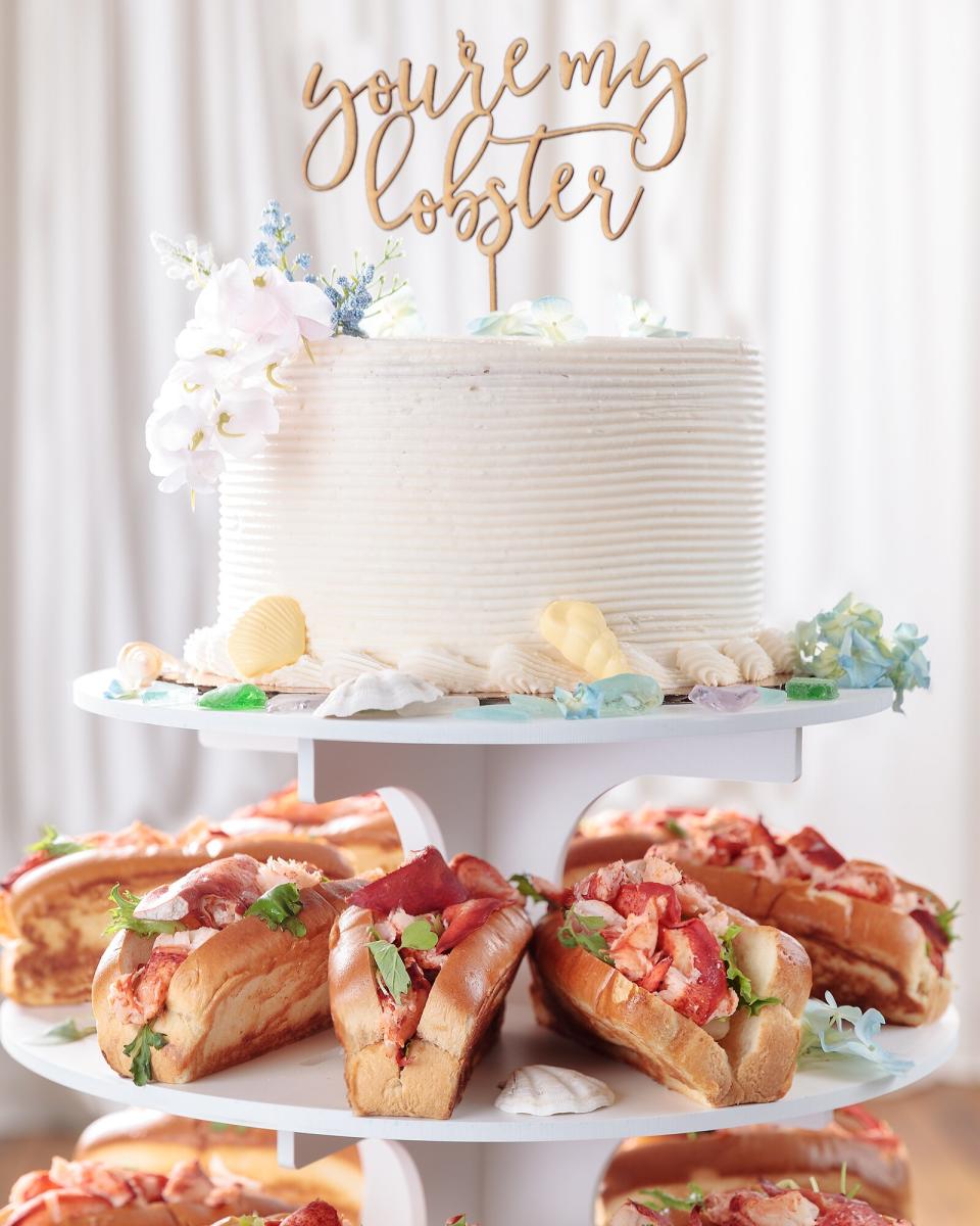 Maine Lobster Roll Wedding Cake