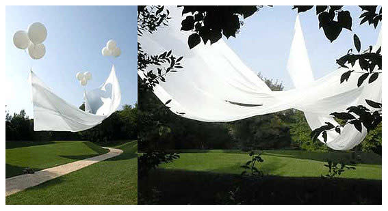 Create something truly magical by fashioning a suspended balloon canopy, like Gustafson Porter did…