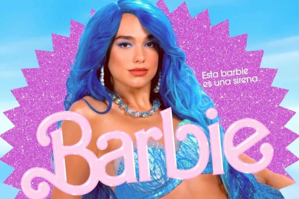 personajes de barbie película dua lipa