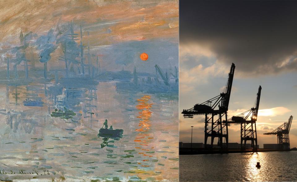 Impression, Sunrise by Claude Monet (Le Havre, France)