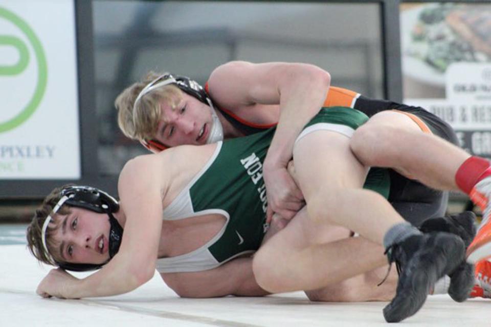 Quincy senior Jacob Reif secured the gold medal at 132 pounds Saturday at the D3 Individual districts