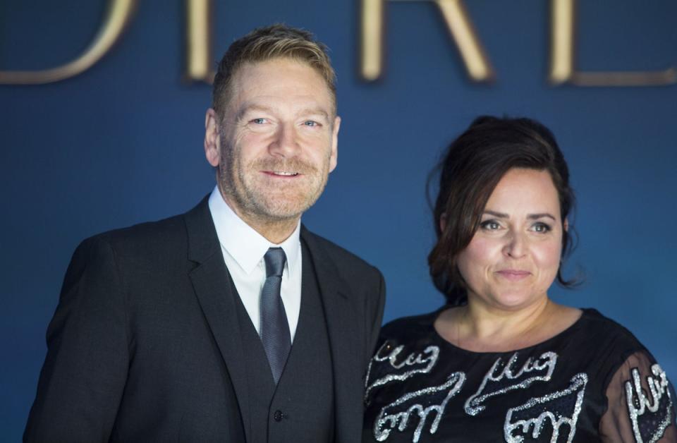 Branagh and his wife, British film art director, Lindsay Brunnock have been married since 2003 (AFP via Getty Images)