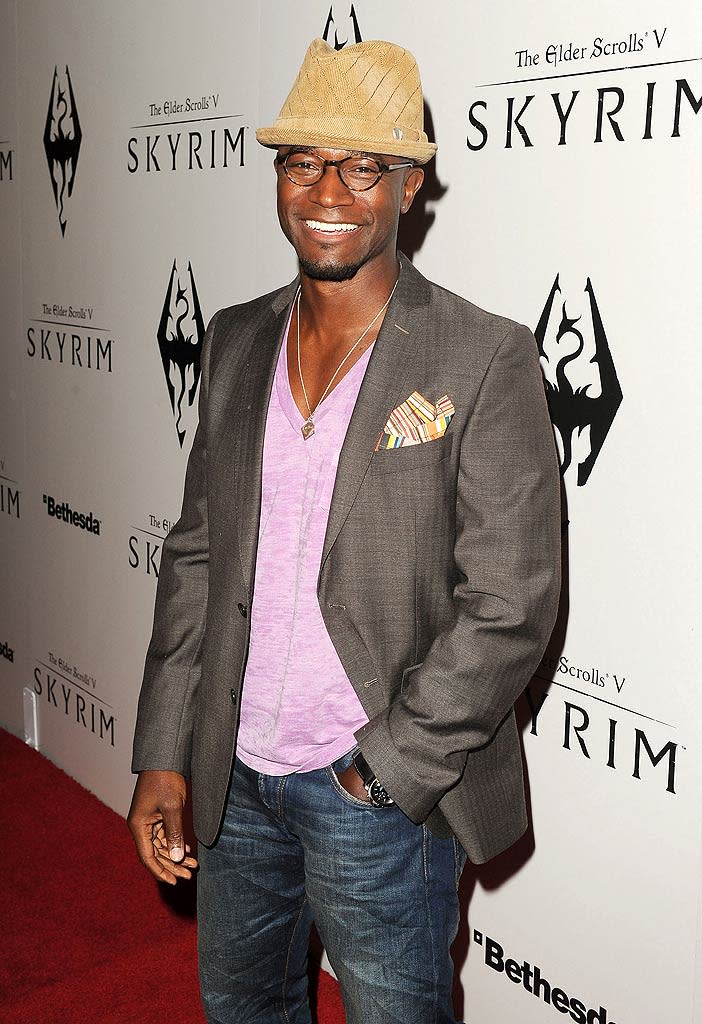 Taye Diggs Elder ScrollsV Skyrim Launch Party