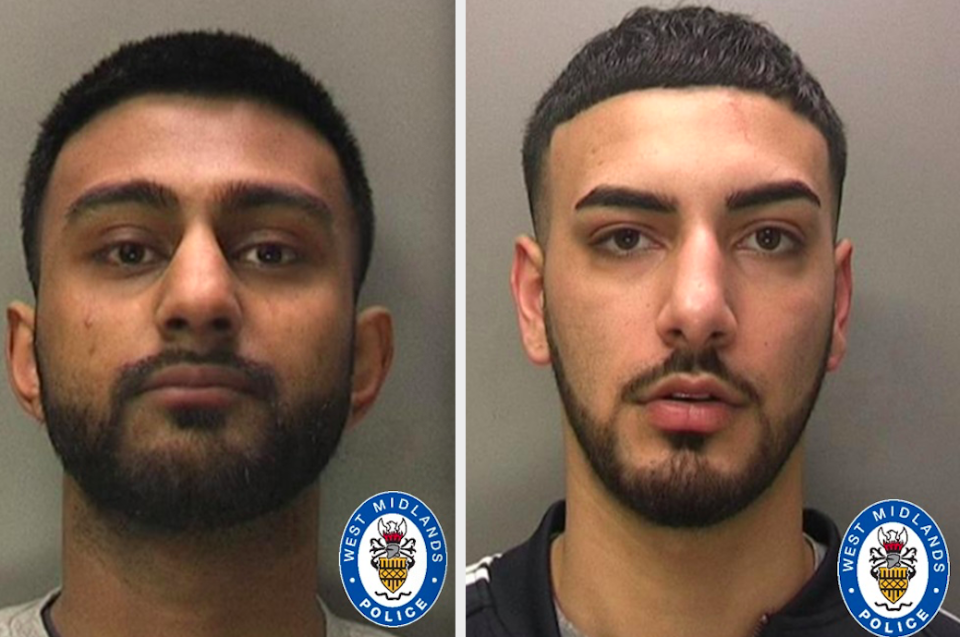 Arbaaz Chauhan (left) and Shaan Khanyal (right) were jailed for robbery, kidnap and false imprisonment. (West Midlands Police)