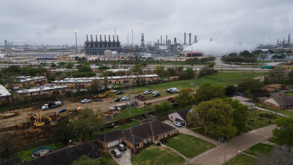 The ExxonMobil Baytown refinery in Baytown, Texas on March 2, 2023. - Mark Felix/The Washington Post/Getty Images