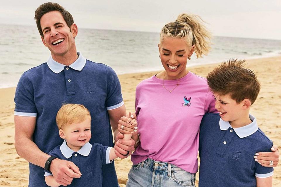 <p>Tommy Garcia</p> Tarek El Moussa with his wife Heather and their sons