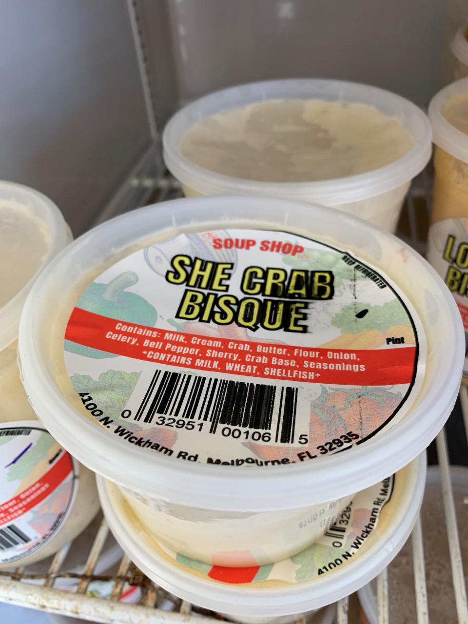 She Crab Bisque is one of the biggest sellers at the Soup Shop in Melbourne.