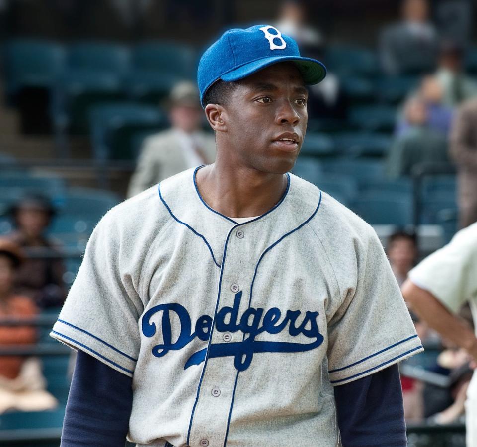 Chadwick in a Dodgers uniform