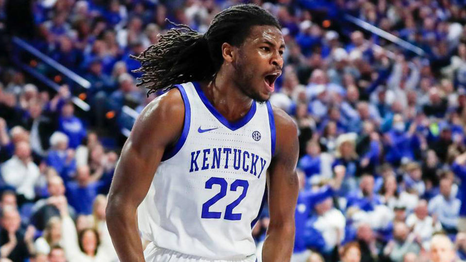 Kentucky guard Cason Wallace is a player the Raptors should have on their radar at the NBA draft. (Silas Walker/Lexington Herald-Leader/Tribune News Service via Getty Images)