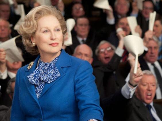 Meryl Streep as Margaret Thatcher in 2011’s ‘The Iron Lady’ (EPA)