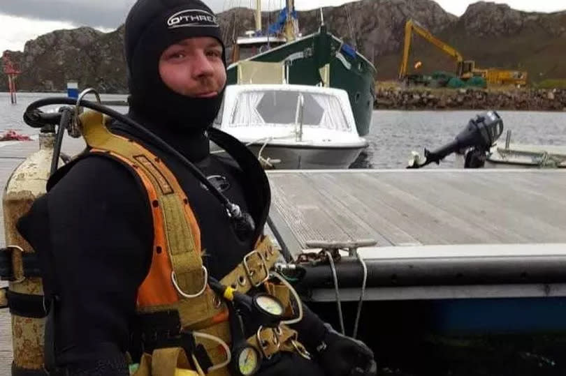 Scott has had to give up his dream career as a diver until he receives surgery