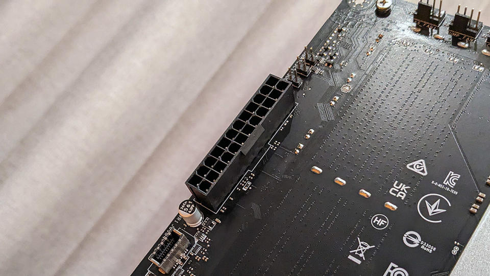 MSI B650M Project Zero motherboard rear connectors