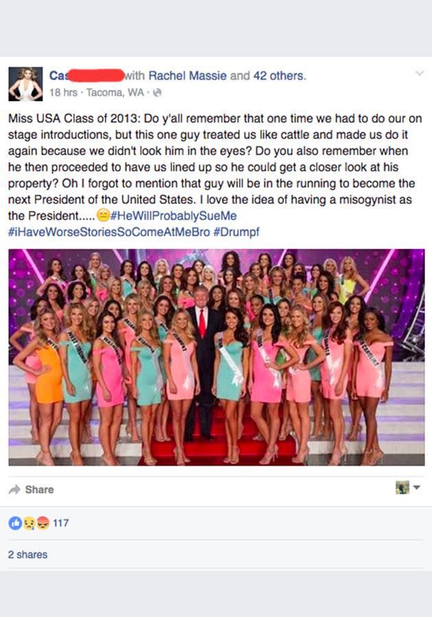 Cassandra Searles tagged her classmates in the post. Photo: Facebook