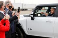 U.S. President Joe Biden tours the General Motors 'Factory ZERO' electric vehicle assembly plant in Detroit