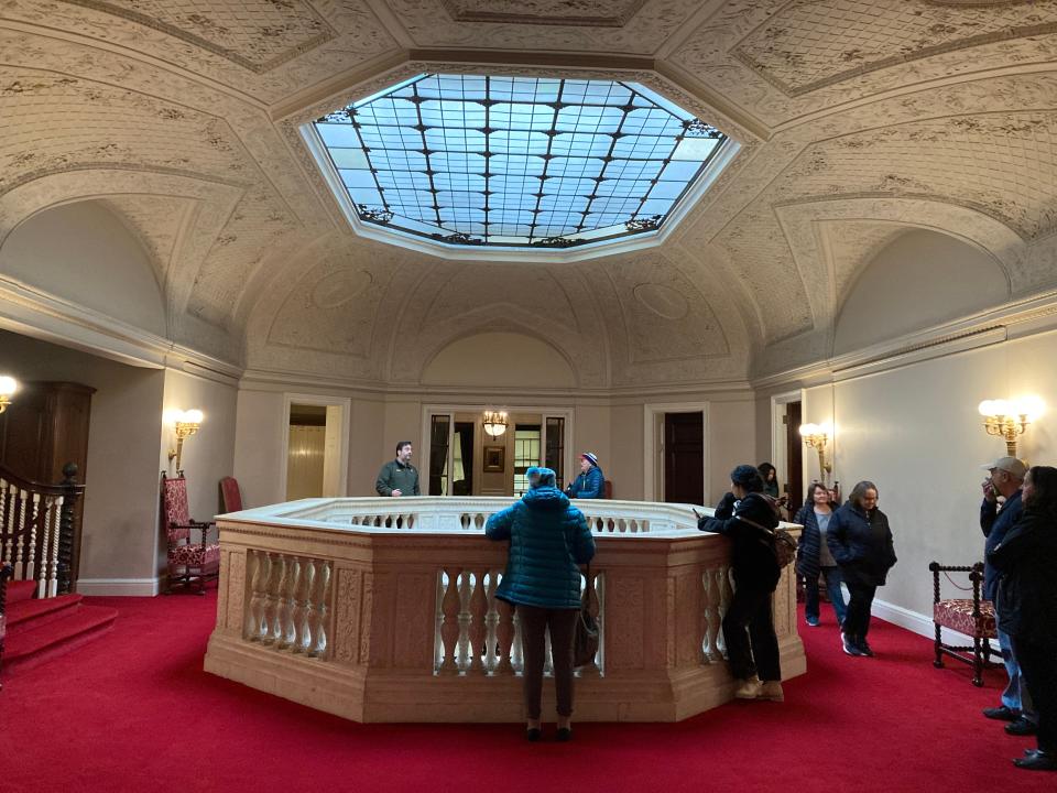 The second floor of the Vanderbilt mansion.