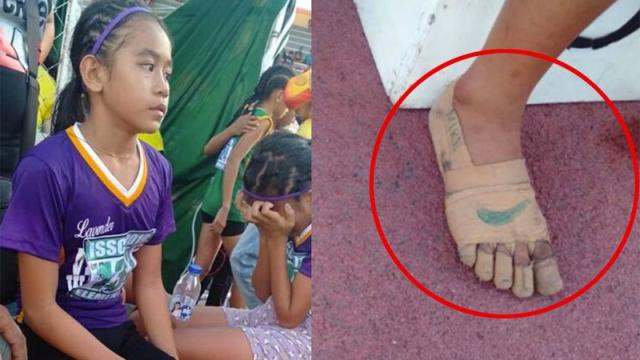 Una niña de 11 años gana medallas de oro llevando unas 'Nike' con vendas adhesivas