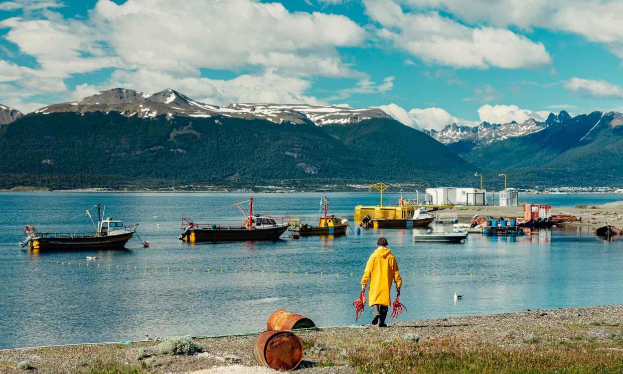 <span>Puerto Almanza, on the Beagle Channel in Argentinian Tierra del Fuego, is one of the world’s most southerly settlements and best known for the local seafood, especially Patagonian king crabs. </span><span>Photograph: Visit Argentina</span>