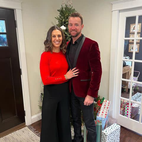 <p>Carli Lloyd Instagram</p> Carli Lloyd and Brian Hollins on Christmas in 2022