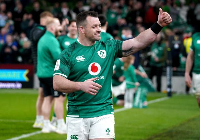 Cian Healy, pictured, twice replaced Jeremy Loughman