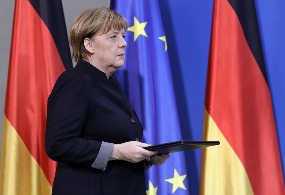 Angela Merkel spricht nach dem Anschlag in Berlin