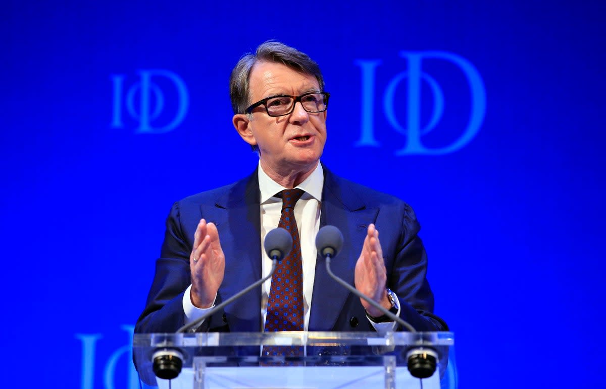 Lord Mandelson hit out at union demands made in the Labour conference in Liverpool  (PA Archive)