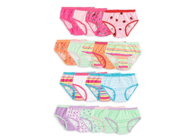 Wonder Nation Girls Bikini Underwear 14-Pack Summer Themed Size 8