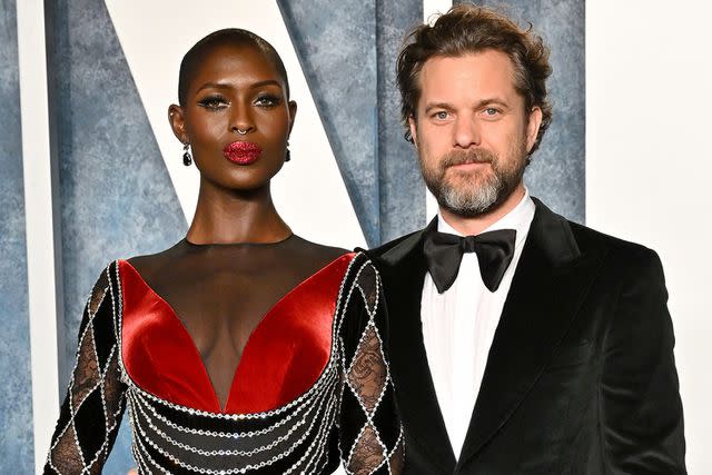 <p>Axelle/Bauer-Griffin/FilmMagic</p> Jodie Turner-Smith and Joshua Jackson attend the 2023 Vanity Fair Oscar Party