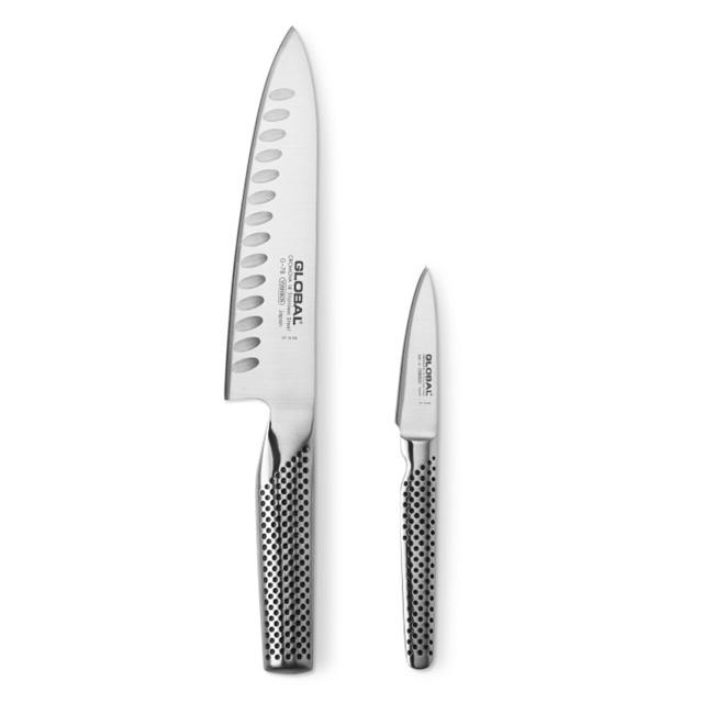 Global Classic Knife 2-Piece Chef Knife Set
