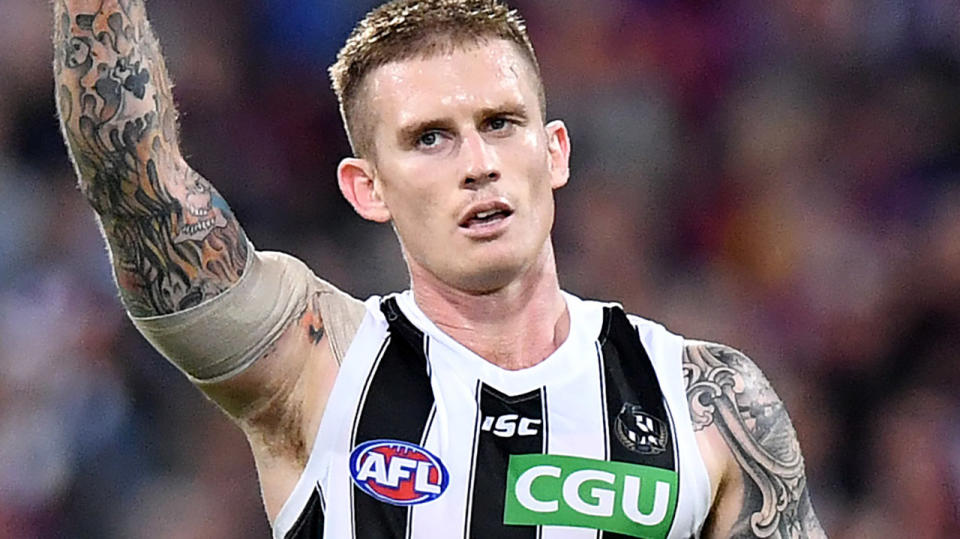 Dayne Beams, pictured here in action for Collingwood in 2019.