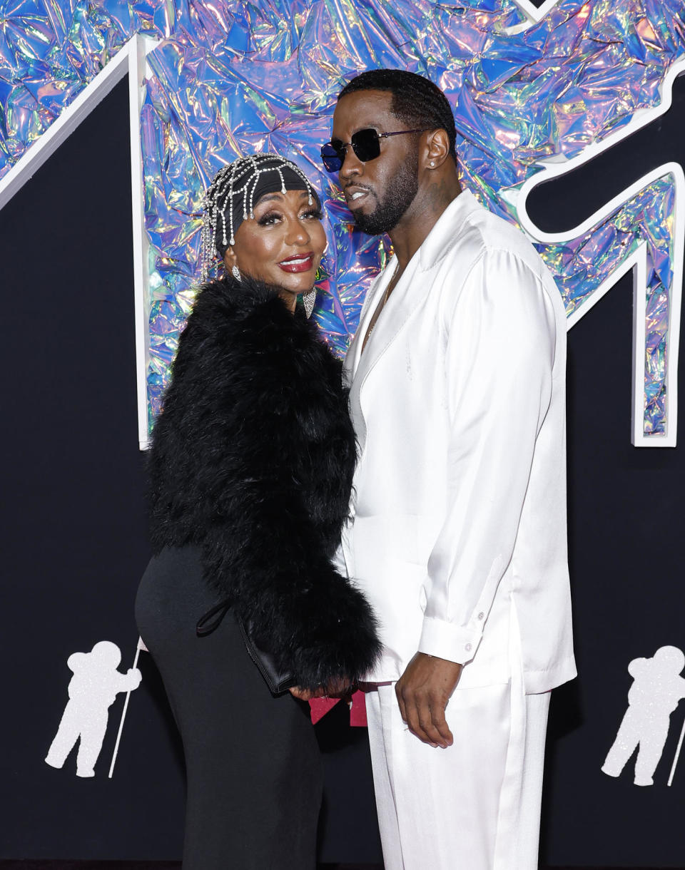 Diddy and Janice Combs.  (Jason Kempin/Getty Images for MTV)