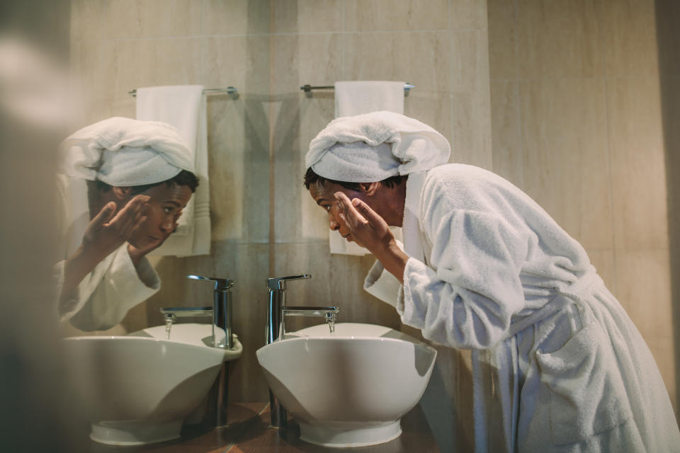 Make sure you wash your face. (Photo: Getty)